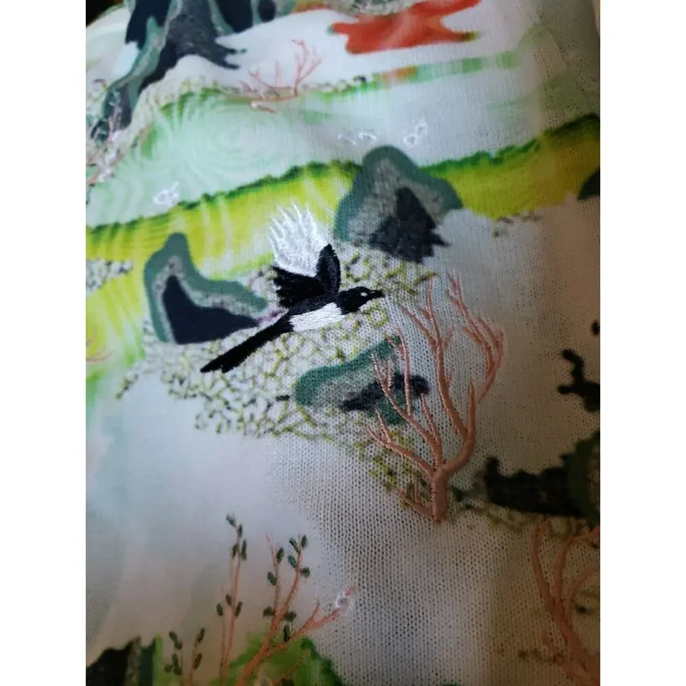Opening Ceremony Japanese Landscape Art Sz S Sweater Long Sleeve Runway (V5